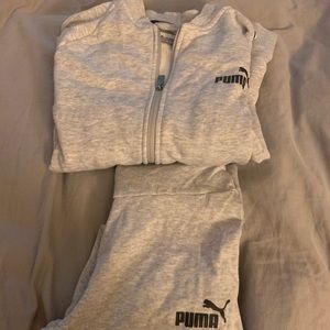 Women’s Puma Grey track jacket and leggings